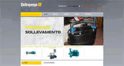 Desktop Screenshot of elettropompegf.it